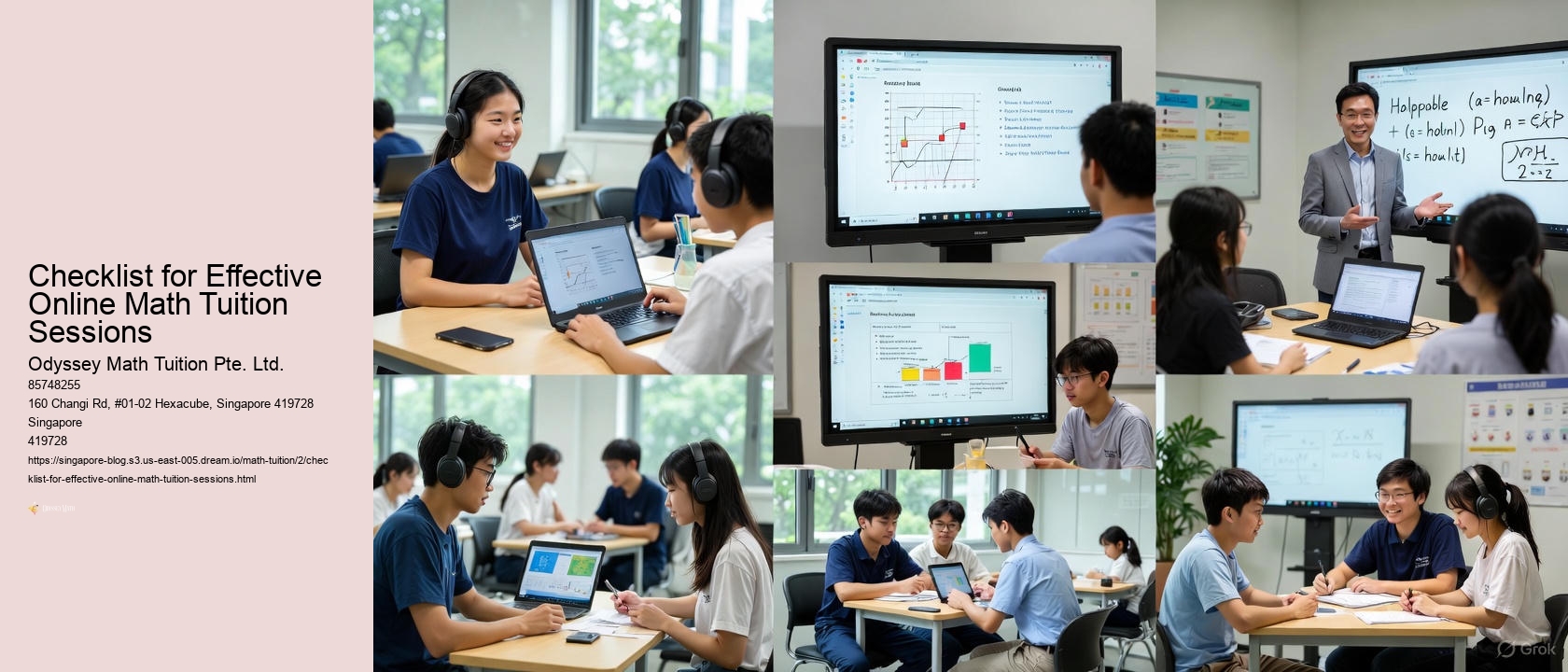 Checklist for Effective Online Math Tuition Sessions