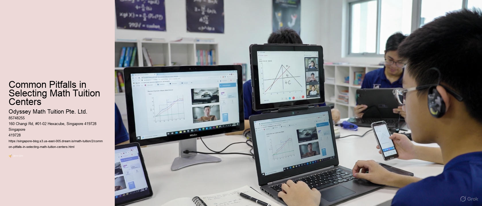 Common Pitfalls in Selecting Math Tuition Centers