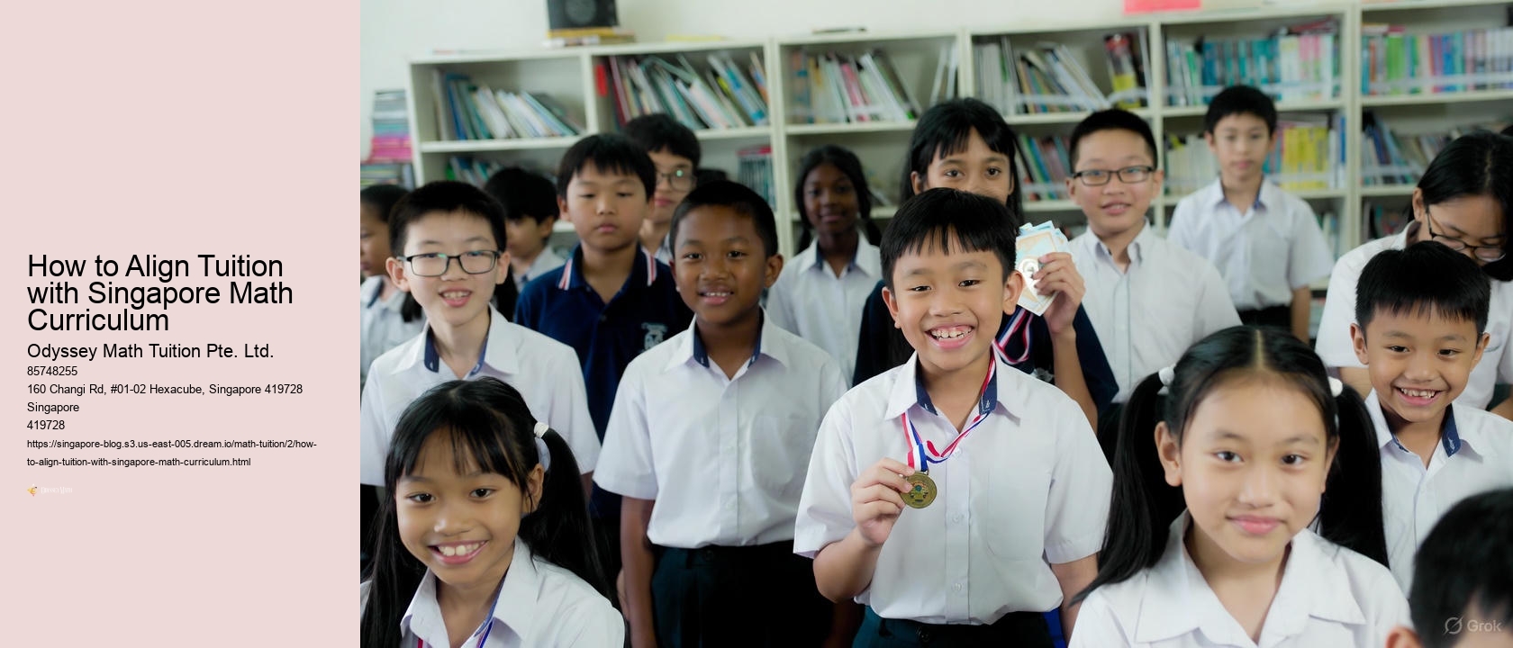 How to Align Tuition with Singapore Math Curriculum Odyssey Math Tuition Pte. Ltd. How to Align Tuition with Singapore Math Curriculum
