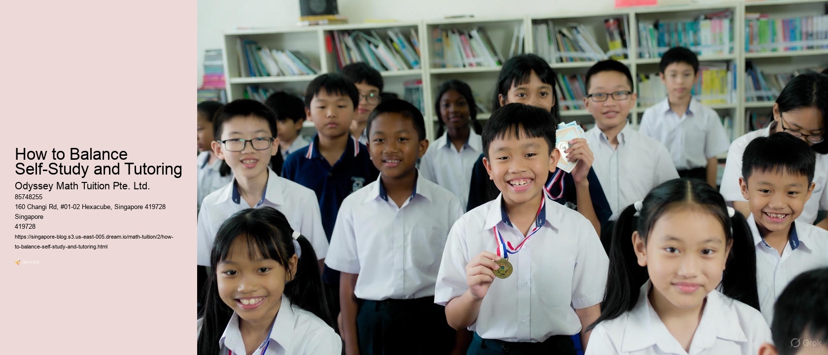 How to Balance Self-Study and Tutoring Odyssey Math Tuition Pte. Ltd. How to Balance Self-Study and Tutoring