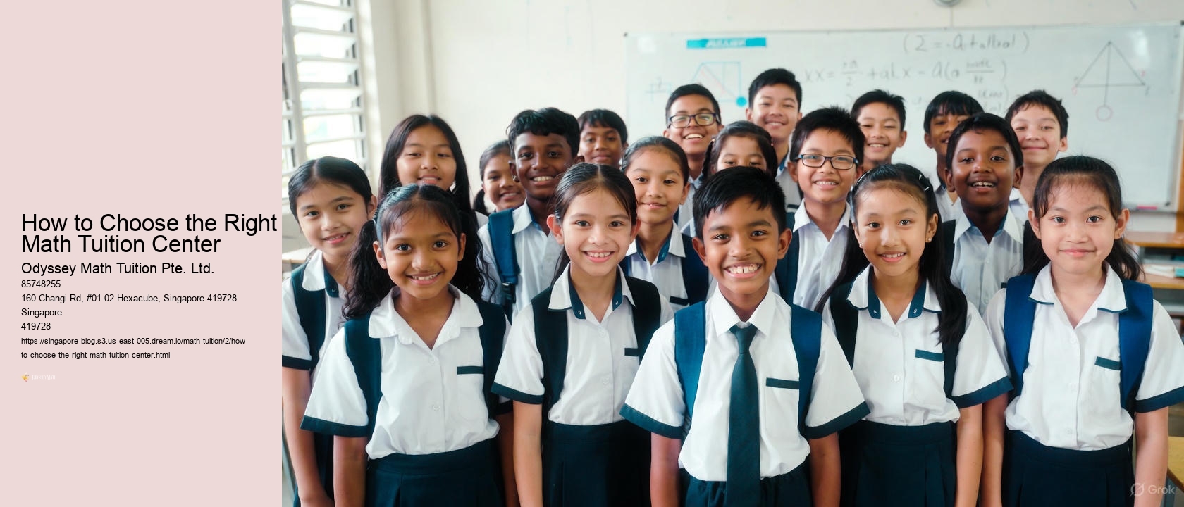 How to Choose the Right Math Tuition Center Odyssey Math Tuition Pte. Ltd. How to Choose the Right Math Tuition Center