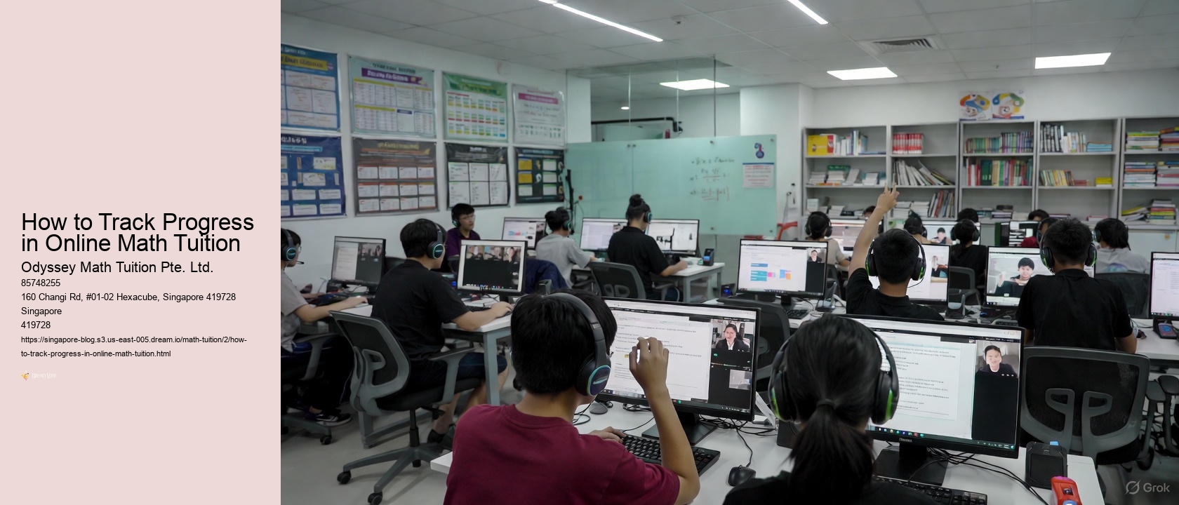 How to Track Progress in Online Math Tuition Odyssey Math Tuition Pte. Ltd. How to Track Progress in Online Math Tuition
