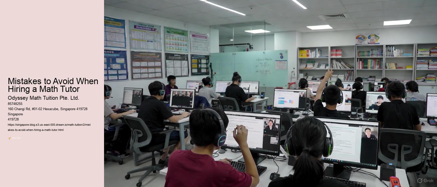 Mistakes to Avoid When Hiring a Math Tutor Odyssey Math Tuition Pte. Ltd. Mistakes to Avoid When Hiring a Math Tutor